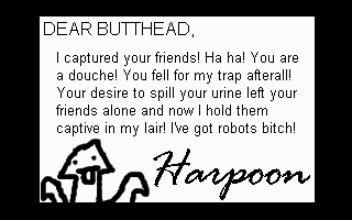 I thought the last line in this message was hilarious. Kinda Chapelle-ish, but still funny.