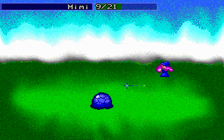 An envigorating battle against a blue slimy thing.